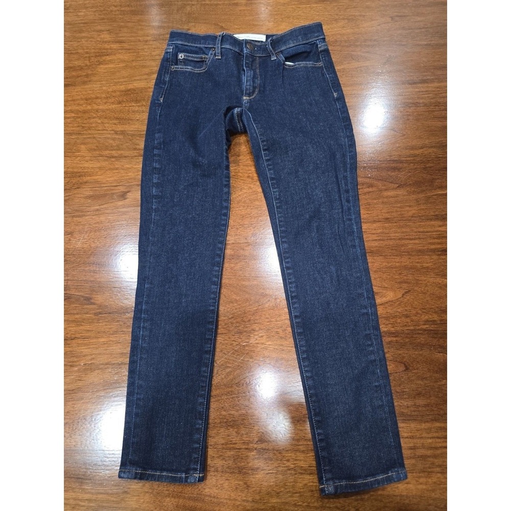 Gap 1969 True Skinny Ankle Slim Denim Jeans Dark Blue Women Size 26R